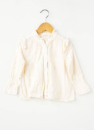 Chemisier manches longues manches longues beige MONOPRIX fille
