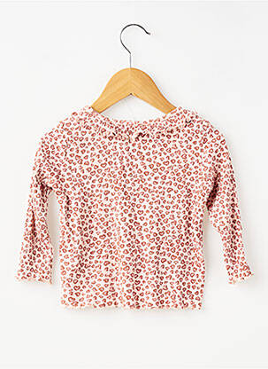 T-shirt coupe cintrée manches longues rose C&A fille
