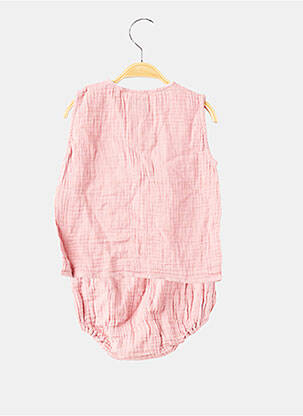 Ensemble pantalon type de haut t-shirt rose LITTLE MARRAKECH fille