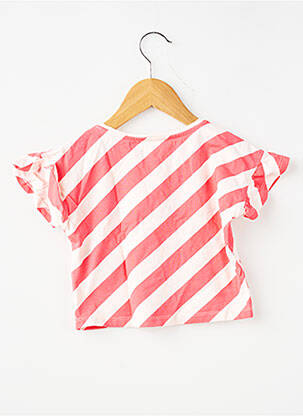 T-shirt coupe droite manches courtes rose DU PAREIL AU MÊME fille