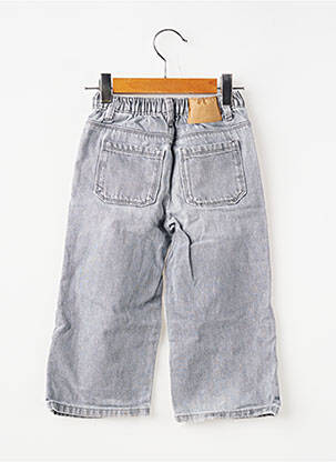 Jeans coupe large poches taille ajustable gris ZARA fille