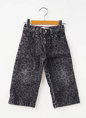 Jeans coupe large taille normale taille ajustable noir ZARA fille