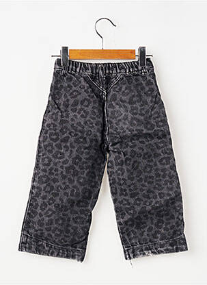 Jeans coupe large taille normale taille ajustable noir ZARA fille