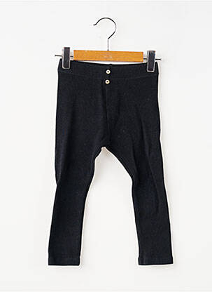 Legging tissage côtelé taille élastique noir KIABI fille