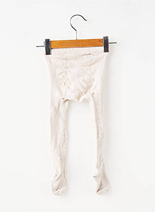 Collants stretch beige SANS MARQUE fille
