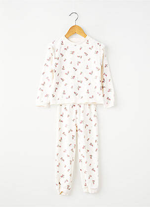 Pyjama imprimé fantaisie blanc KIABI fille