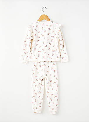 Pyjama imprimé fantaisie blanc KIABI fille