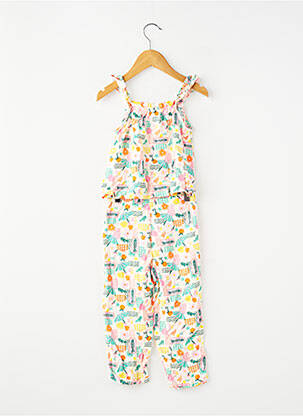 Ensemble pantalon type de haut t-shirt blanc GEMO fille