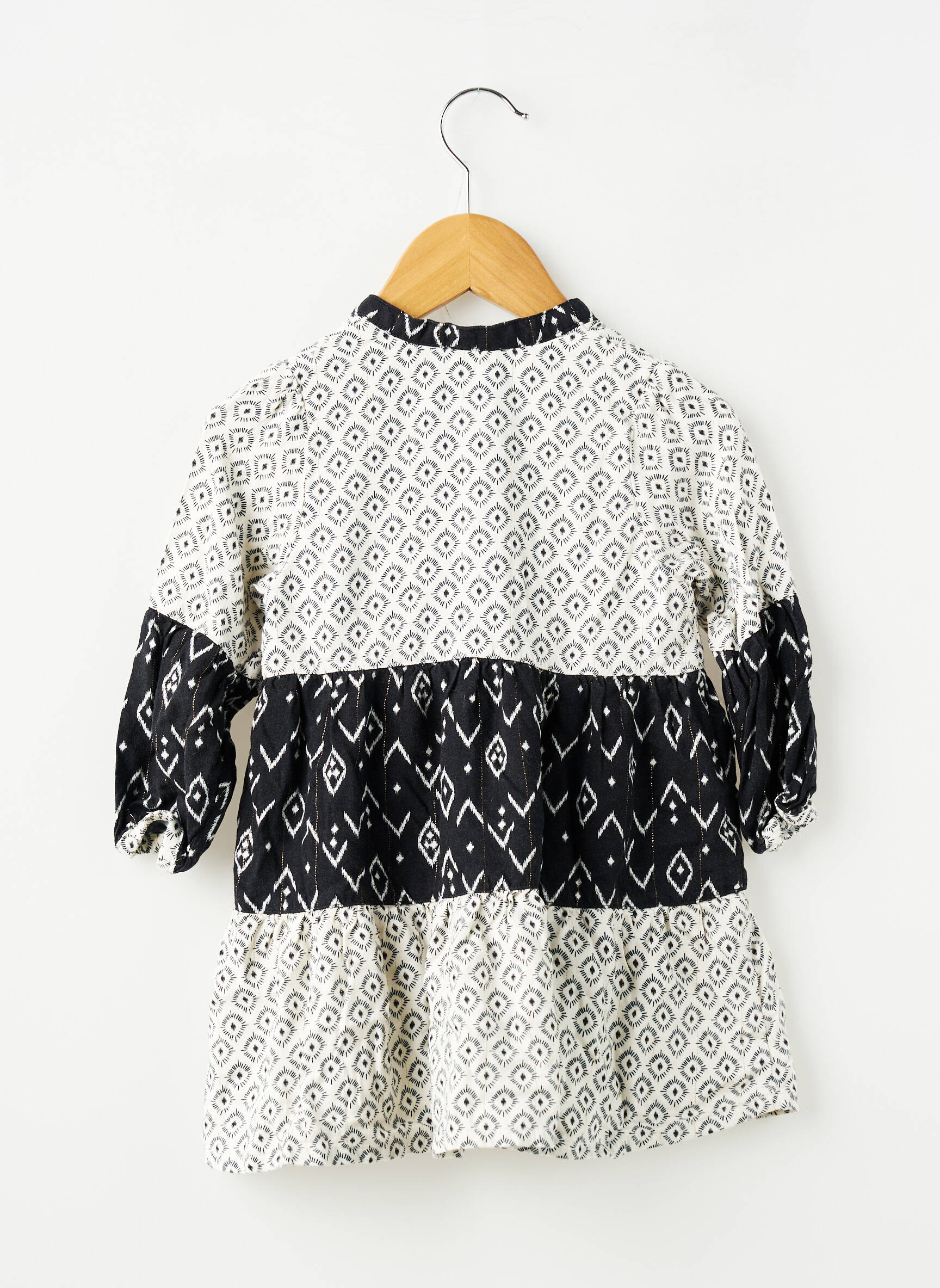 Robe courte manches longues manches longues blanc ORCHESTRA fille