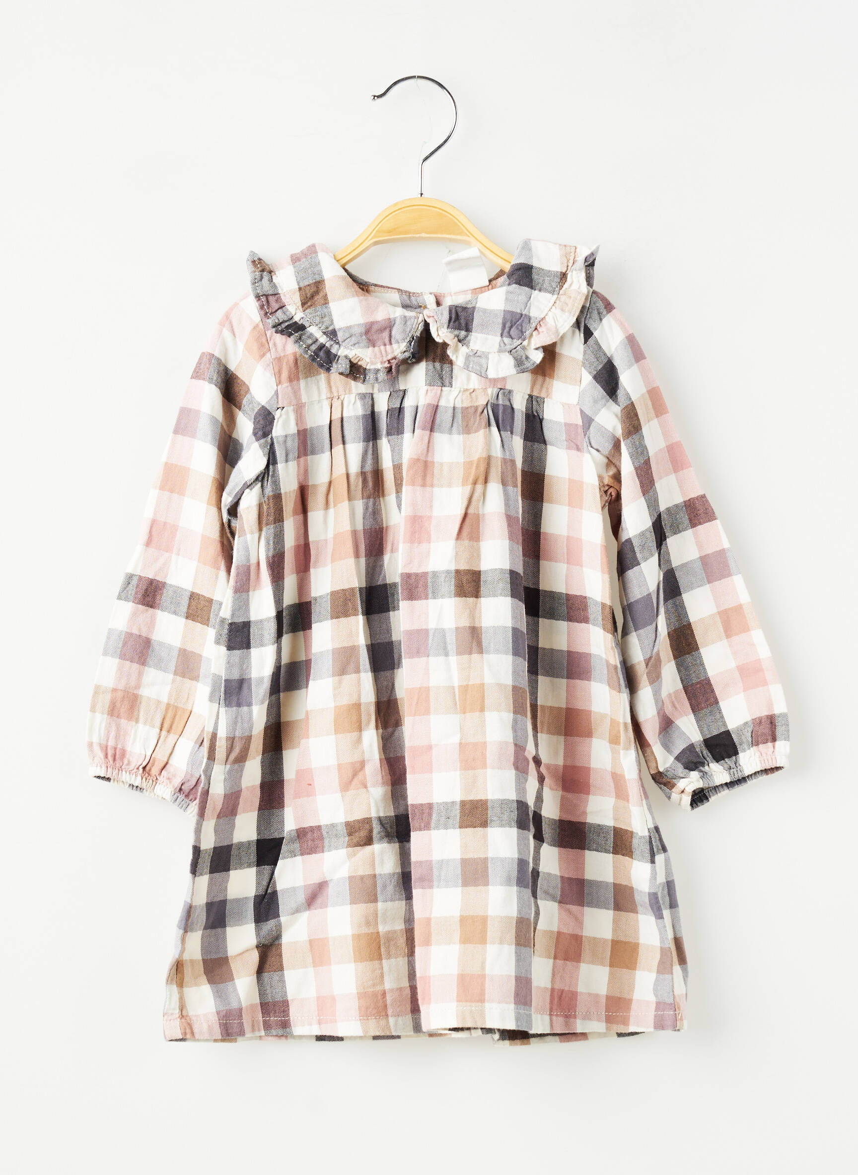 Robe courte manches longues manches longues rose H&M fille