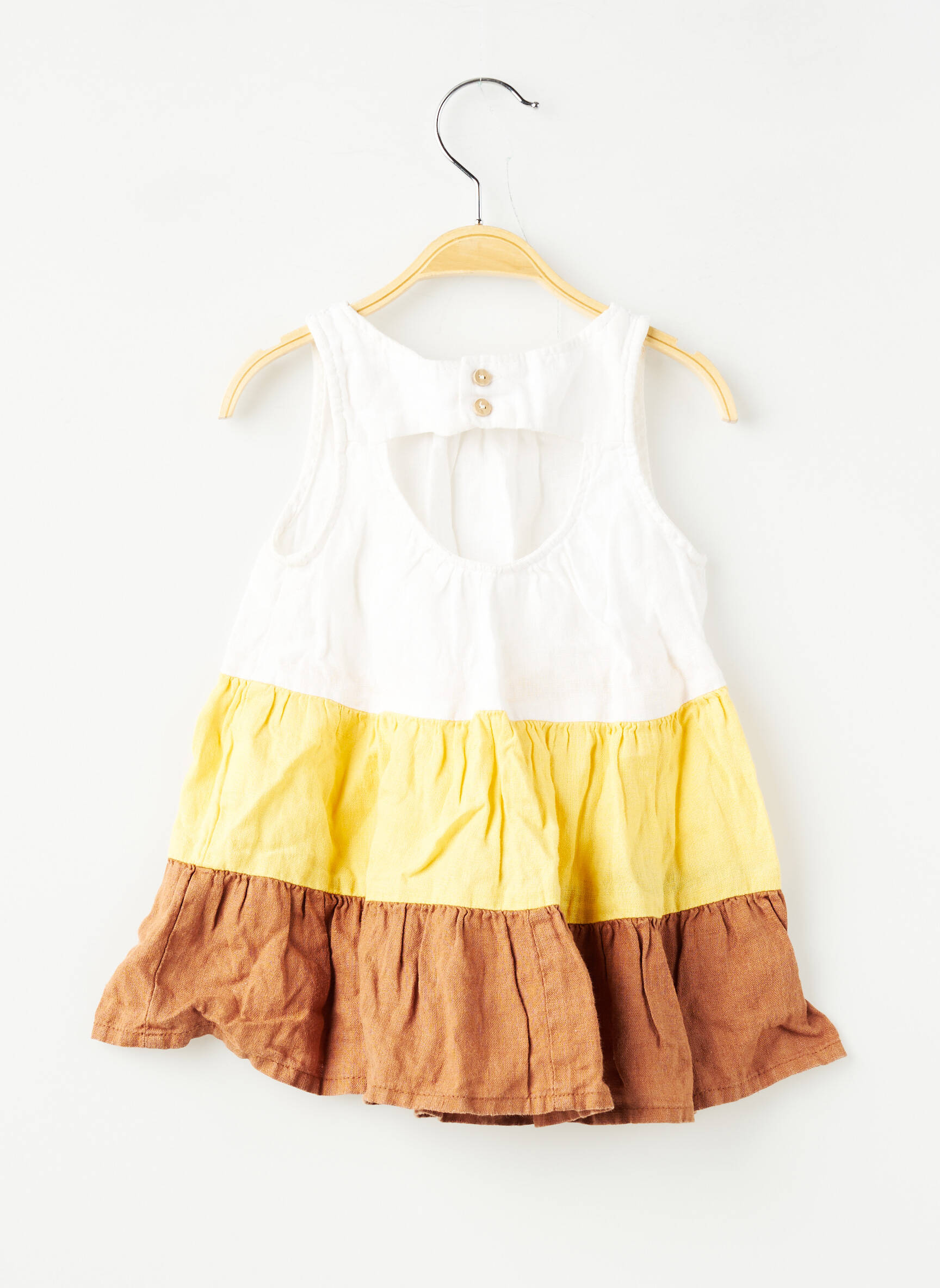 Robe courte sans manche sans manche blanc ZARA fille