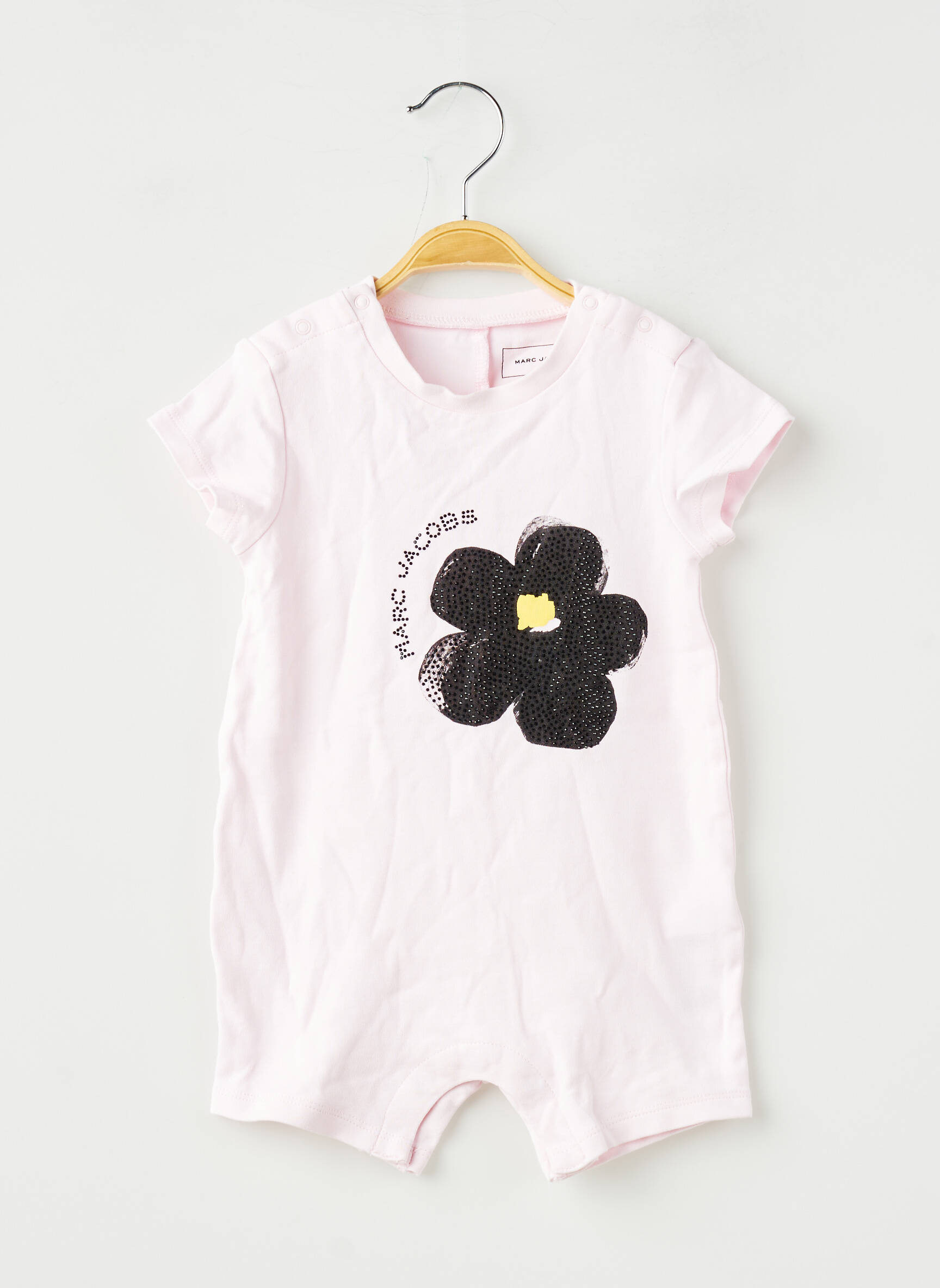Combishort col rond manches courtes rose MARC JACOBS fille