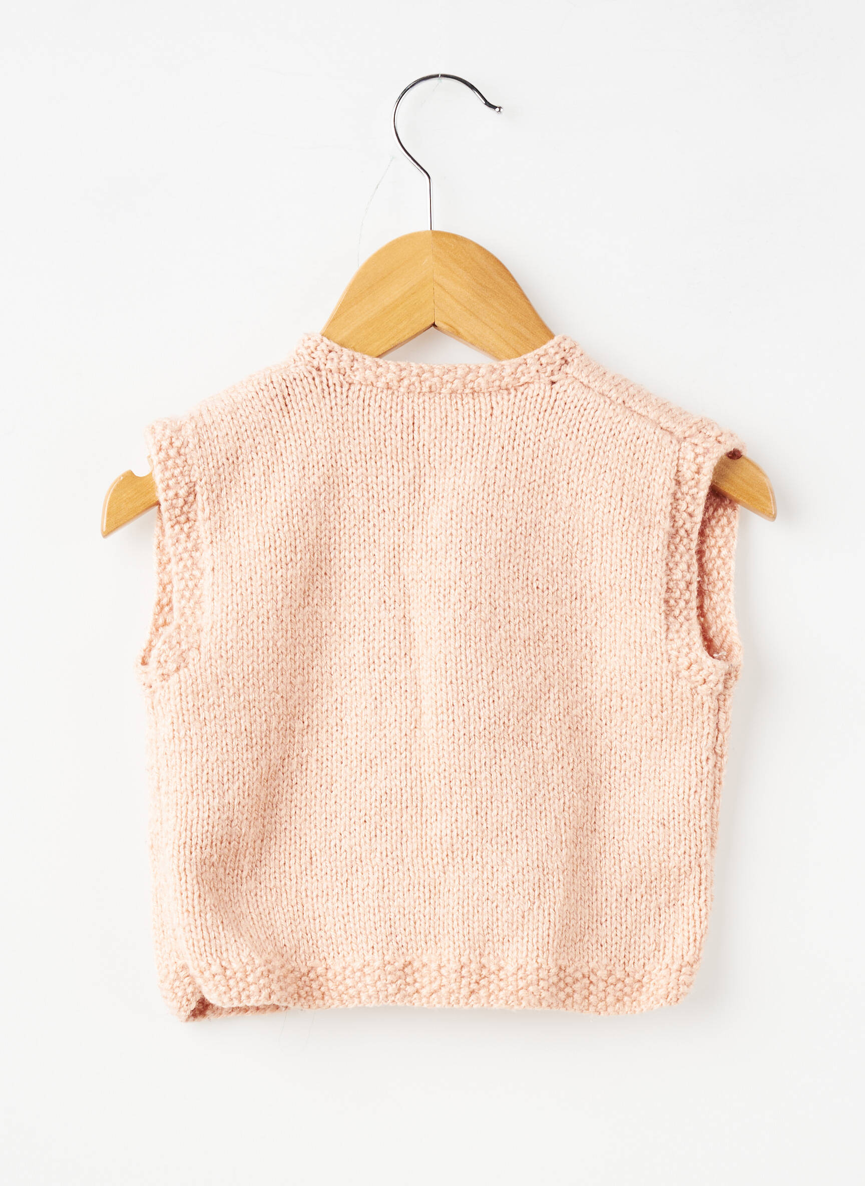 Gilet manches courtes coupe droite rose SANS MARQUE fille