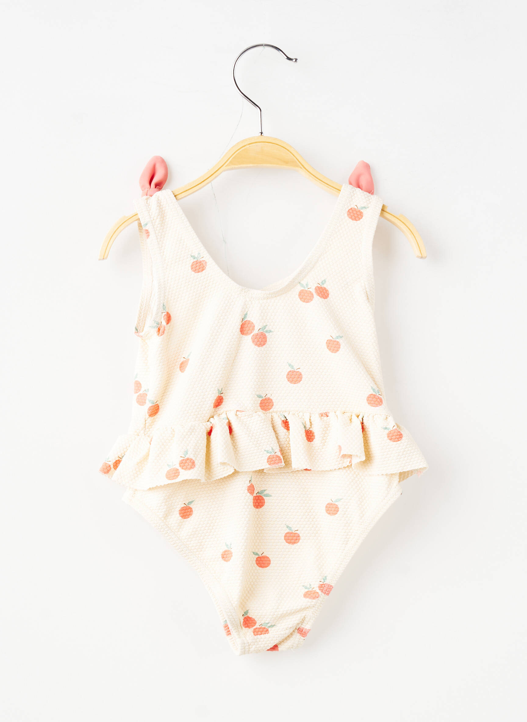 Maillot de bain 1 pièce imprimé fantaisie beige VERTBAUDET fille