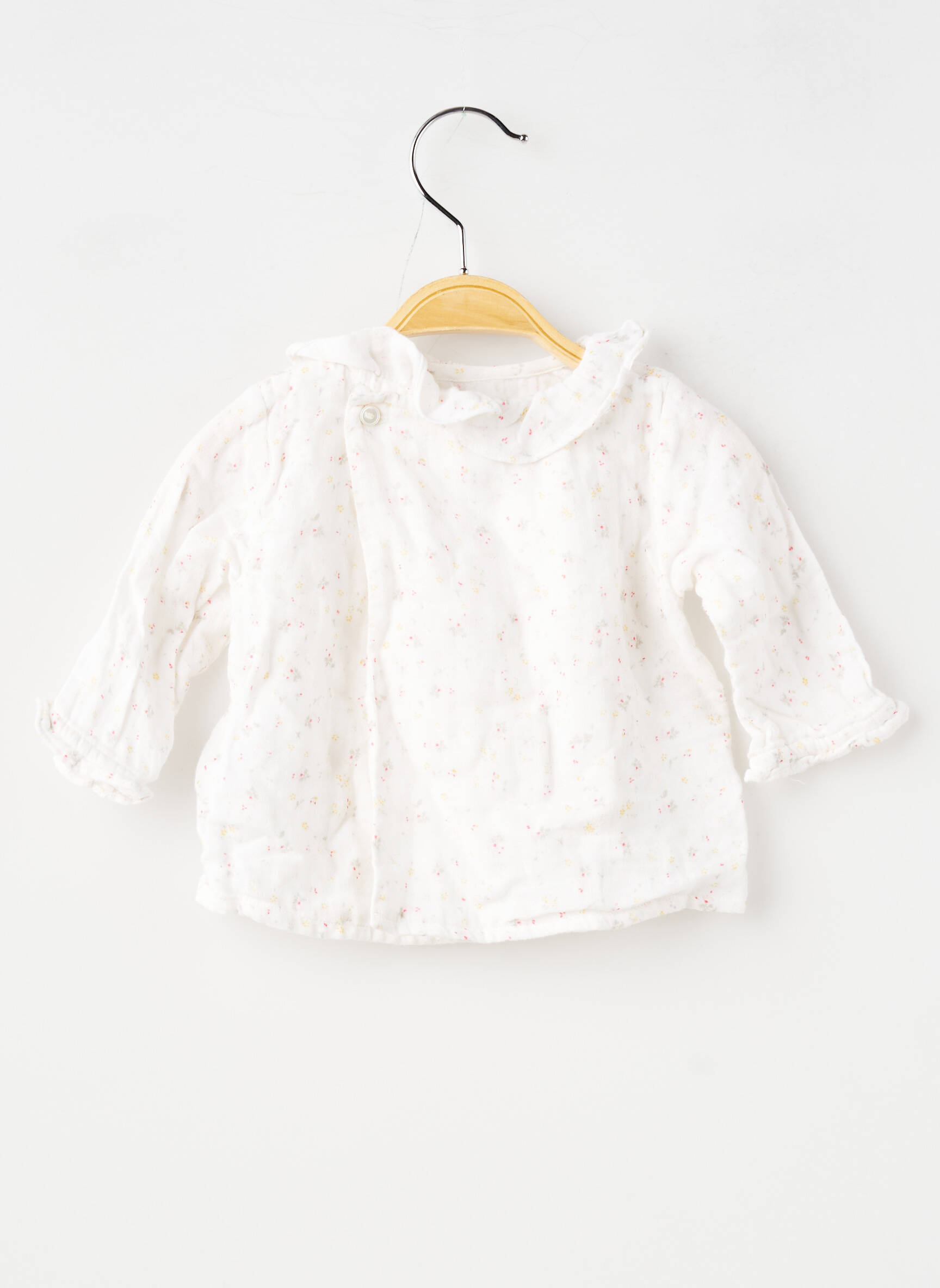 Blouse imprimé fantaisie manches longues blanc BONPOINT fille