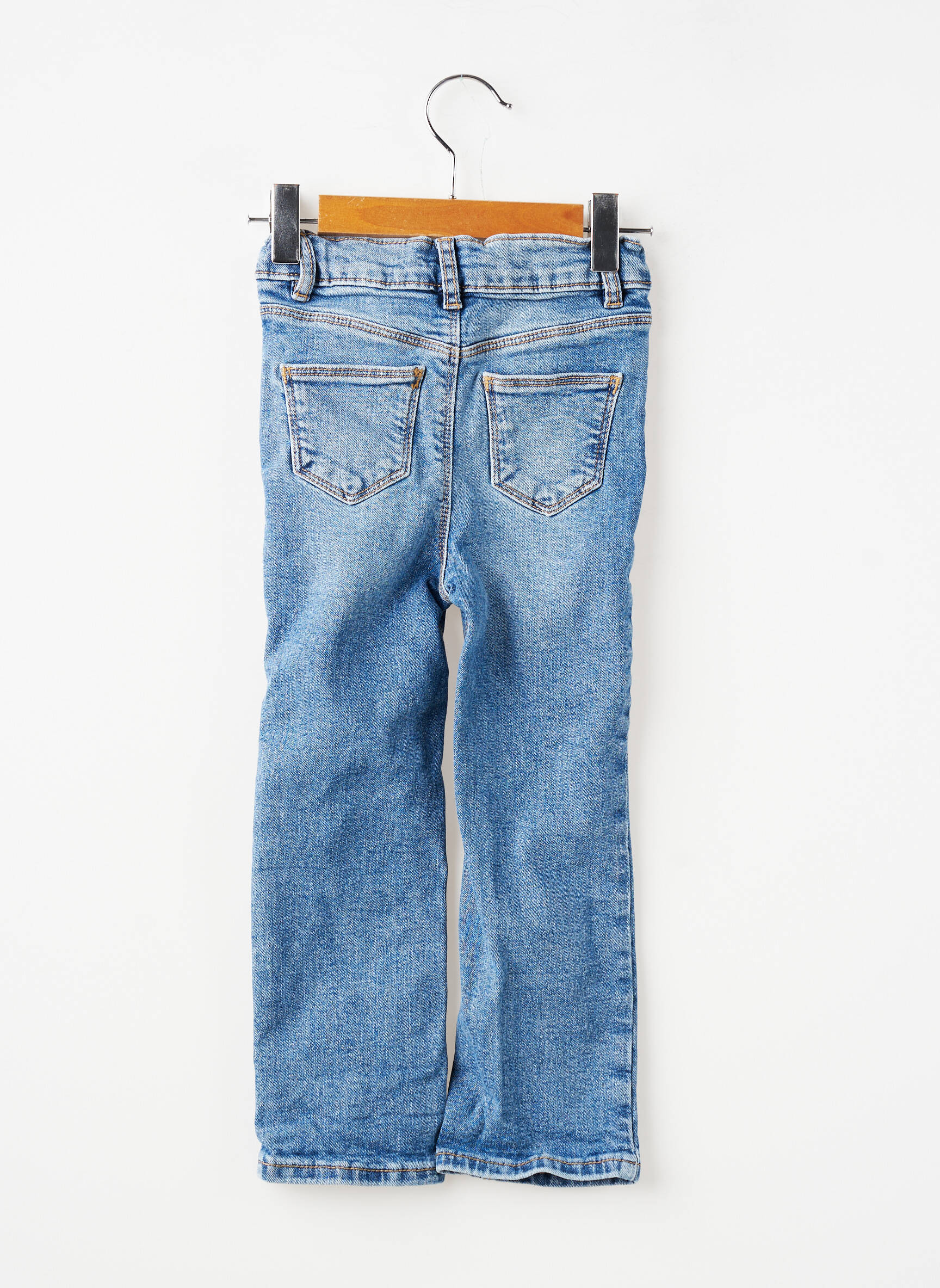 Jean coupe flare stretch taille ajustable bleu KIABI fille
