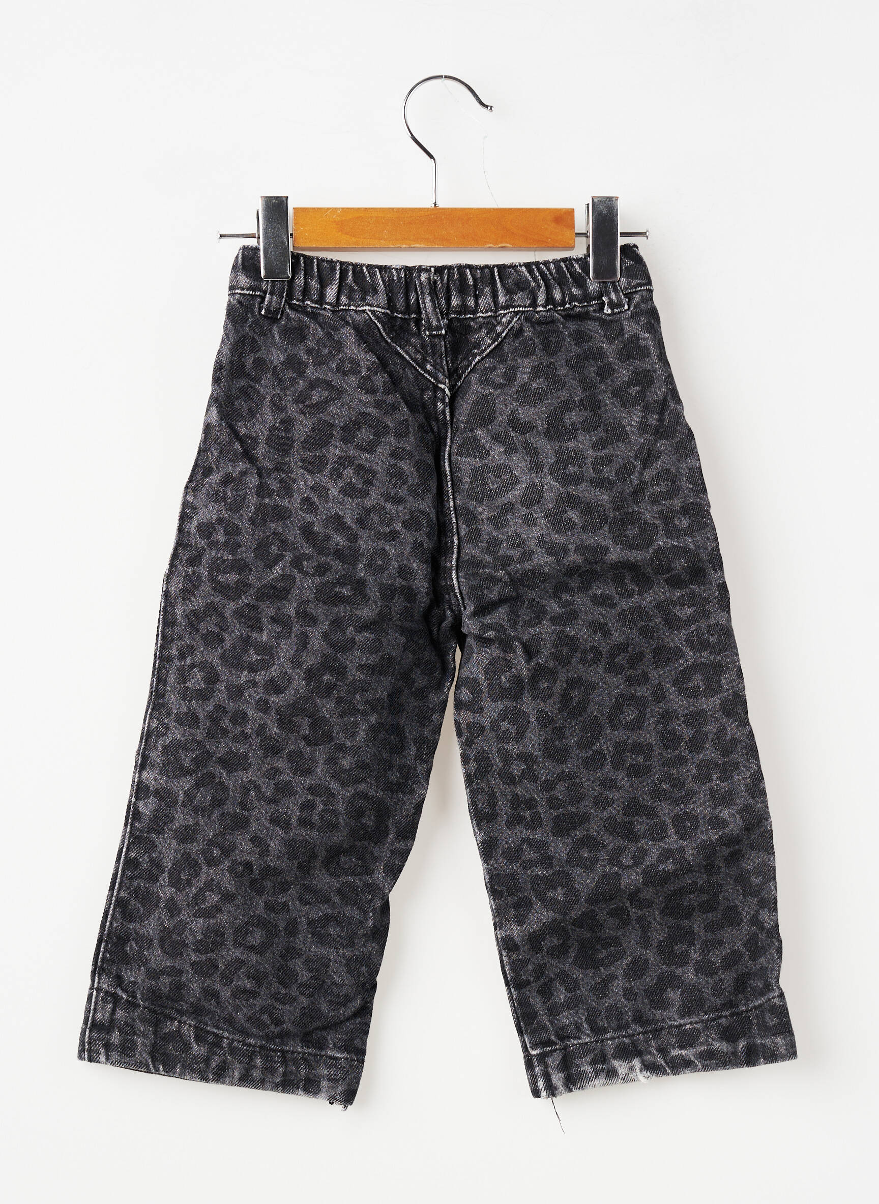 Jeans coupe large taille normale taille ajustable noir ZARA fille
