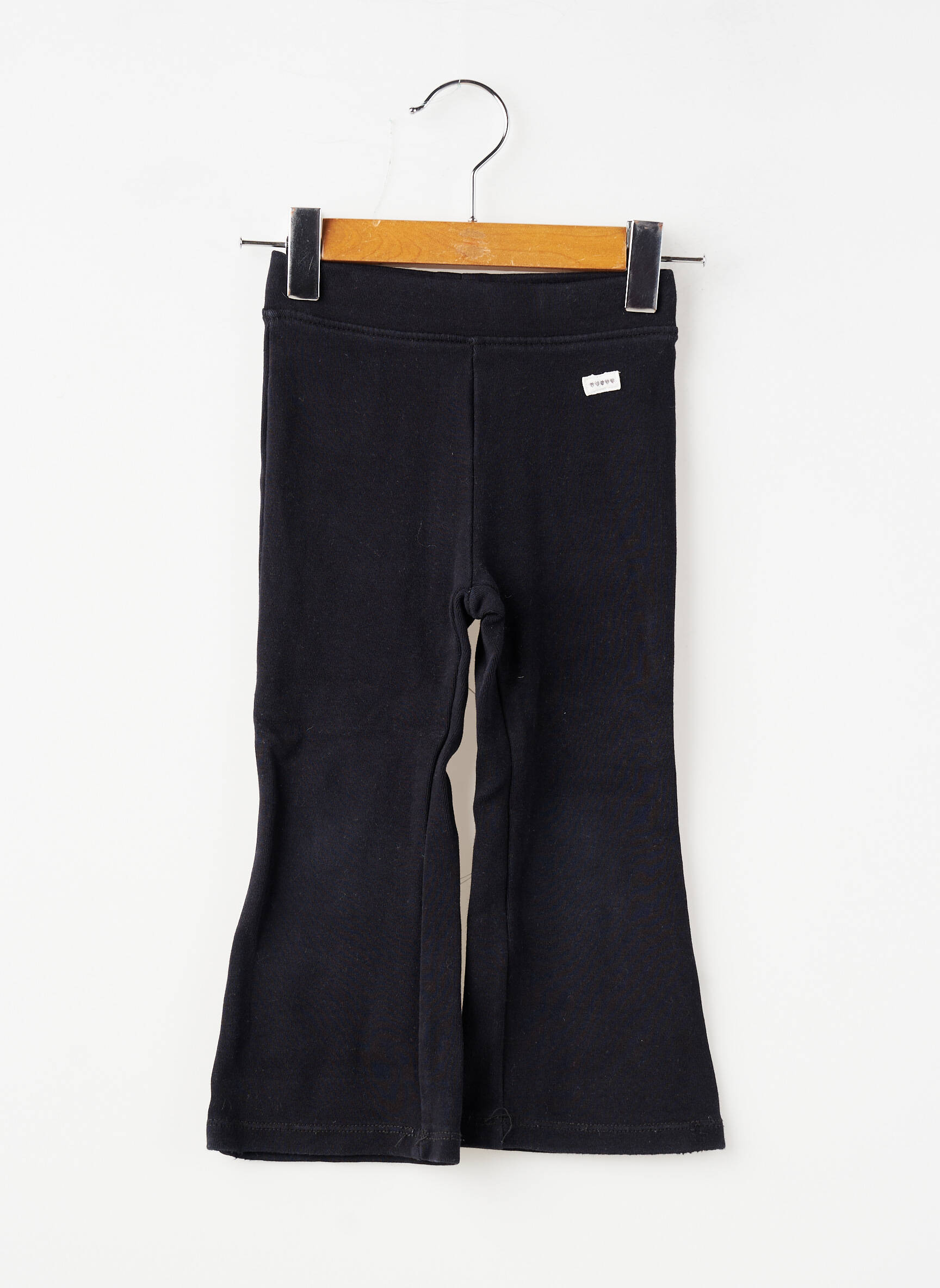 Pantalon flare stretch taille élastique noir ZARA fille