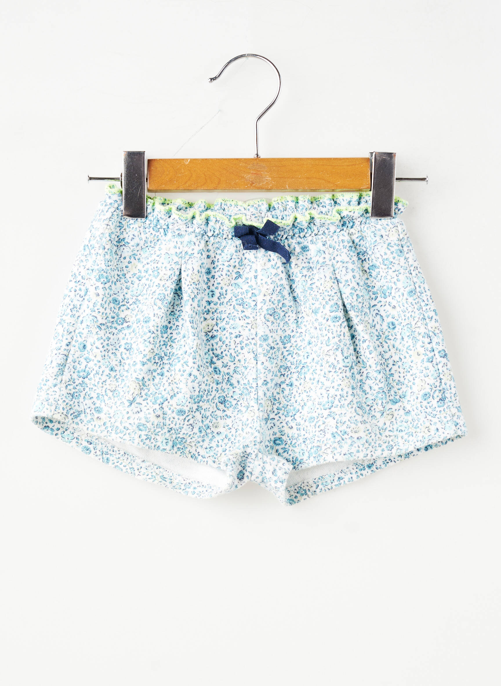 Short taille normale taille élastique bleu ZARA fille