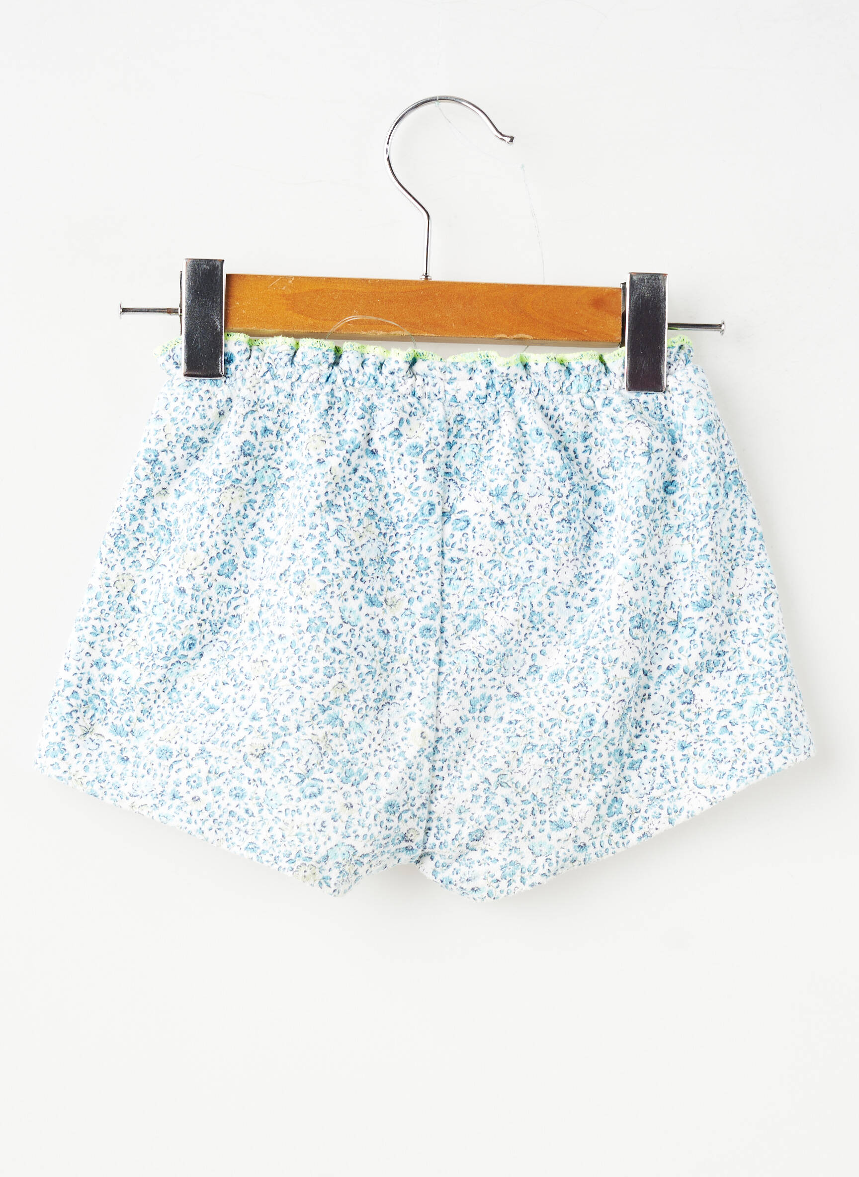 Short taille normale taille élastique bleu ZARA fille