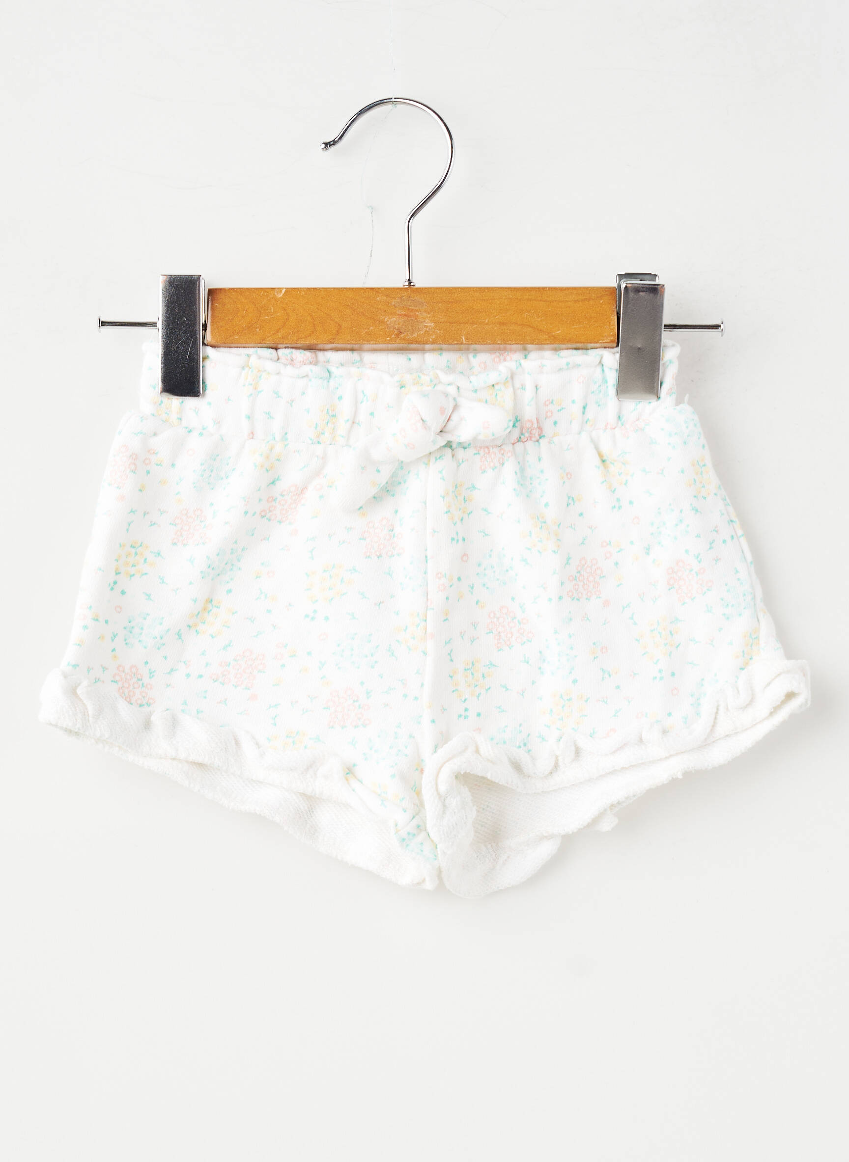 Short taille normale taille élastique blanc KIABI fille