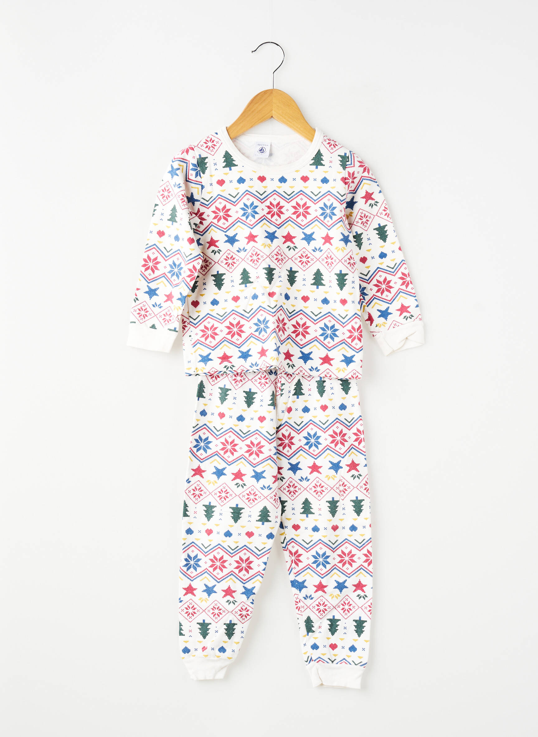 Pyjama bas pantalon blanc PETIT BATEAU enfant
