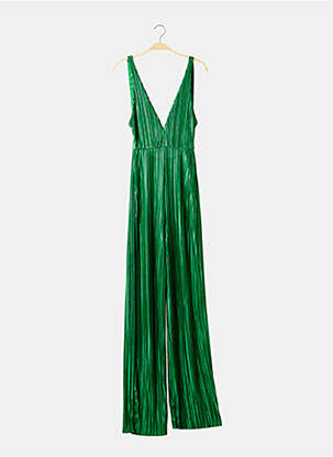 Combi-pantalon coupe fluide fines bretelles vert PRETTY LITTLE THING femme