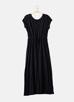 Robe longue manches courtes manches courtes noir SANS MARQUE femme