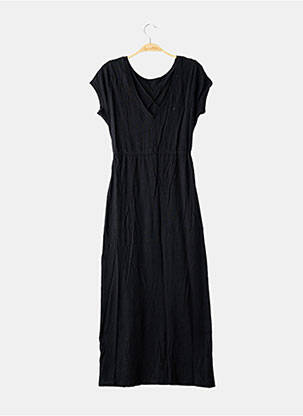 Robe longue manches courtes manches courtes noir SANS MARQUE femme