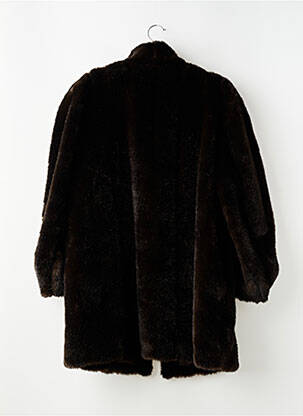 Manteau long coupe droite sans capuche marron FIORELLA DI VERDI femme