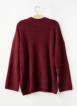 Pull stretch manches longues rouge MS MODE femme