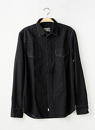 Chemisier coupe cintrée manches longues noir DIESEL femme