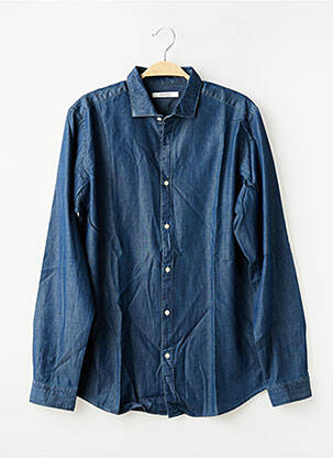 Chemise manches longues coupe cintrée bleu PREMIUM DE JACK AND JONES homme