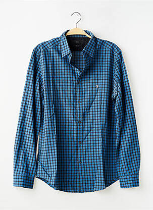 Chemise manches longues coupe droite bleu DIESEL homme