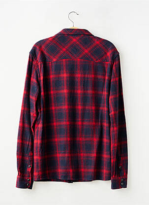 Chemise manches longues poches rouge ELEVEN PARIS homme