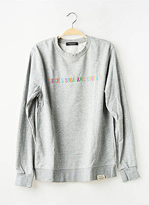 Sweat-shirt stretch manches longues gris SCOTCH & SODA homme