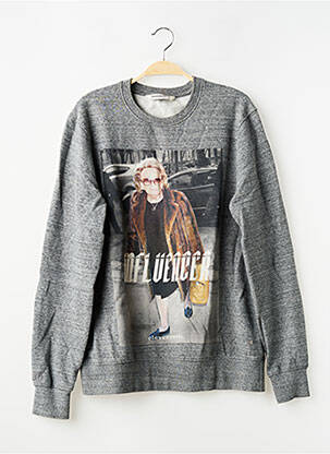 Sweat-shirt stretch manches longues gris ELEVEN PARIS femme