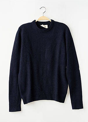 Pull stretch manches longues bleu AMERICAN VINTAGE femme