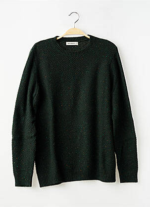 Pull stretch manches longues vert ELEVEN PARIS homme