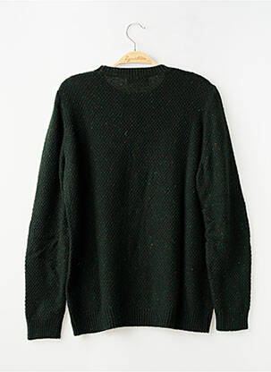 Pull stretch manches longues vert ELEVEN PARIS homme