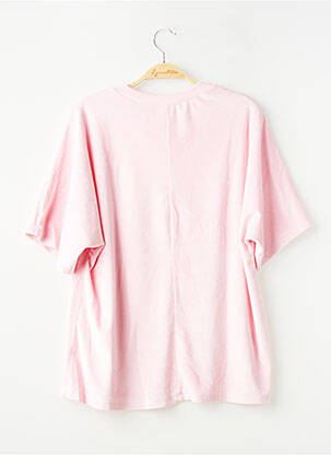 Top stretch manches 3/4 rose SANS MARQUE femme