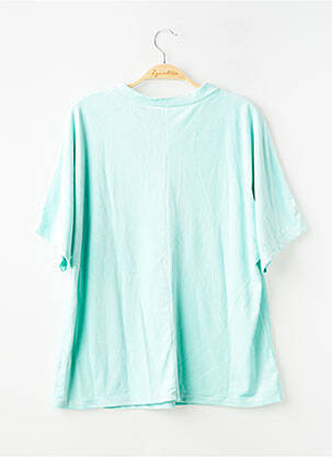 Top stretch manches 3/4 bleu SANS MARQUE femme