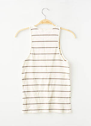 Débardeur stretch sans manche beige BE CAMAIEU femme