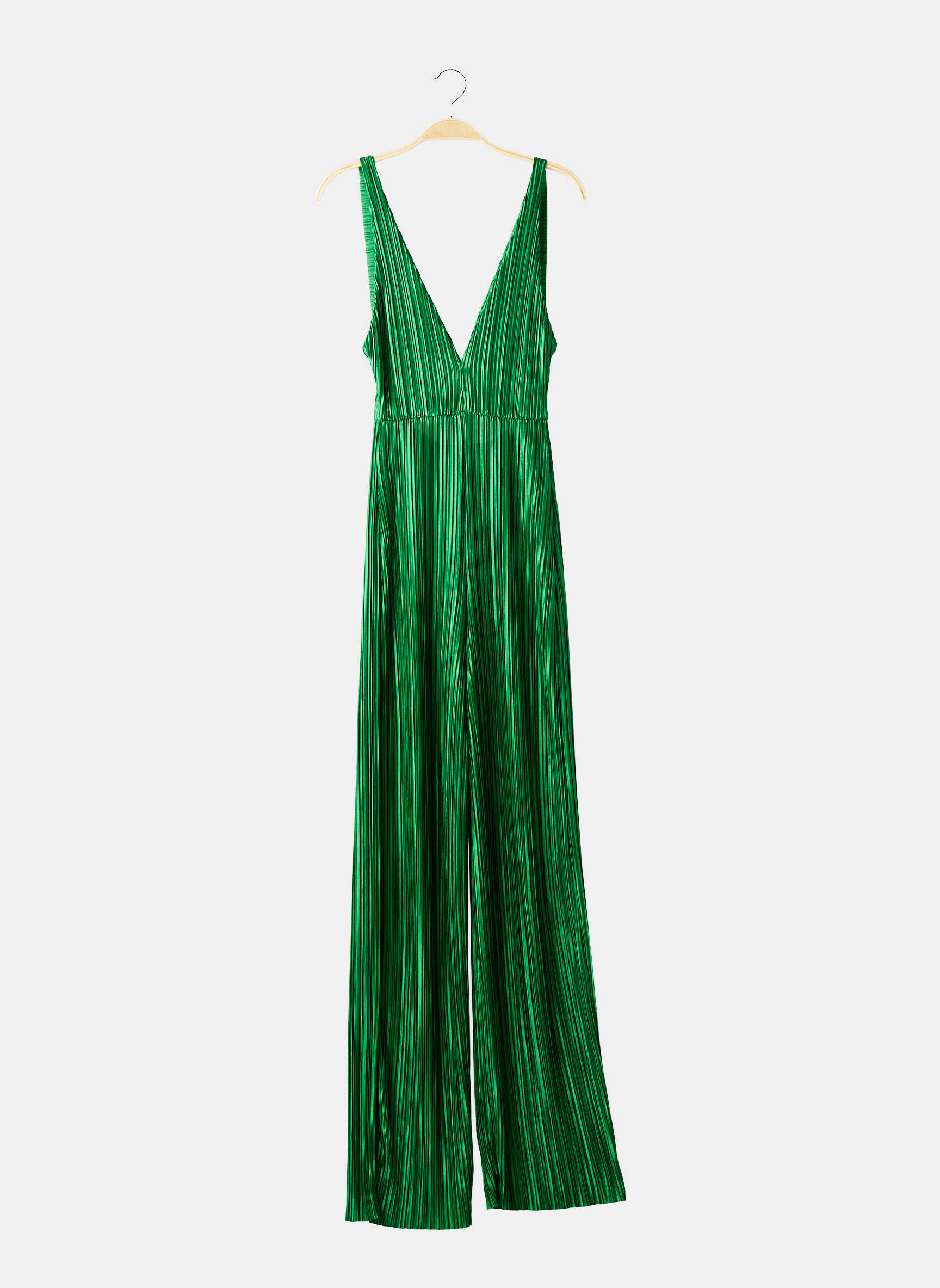 Combi-pantalon coupe fluide fines bretelles vert PRETTY LITTLE THING femme