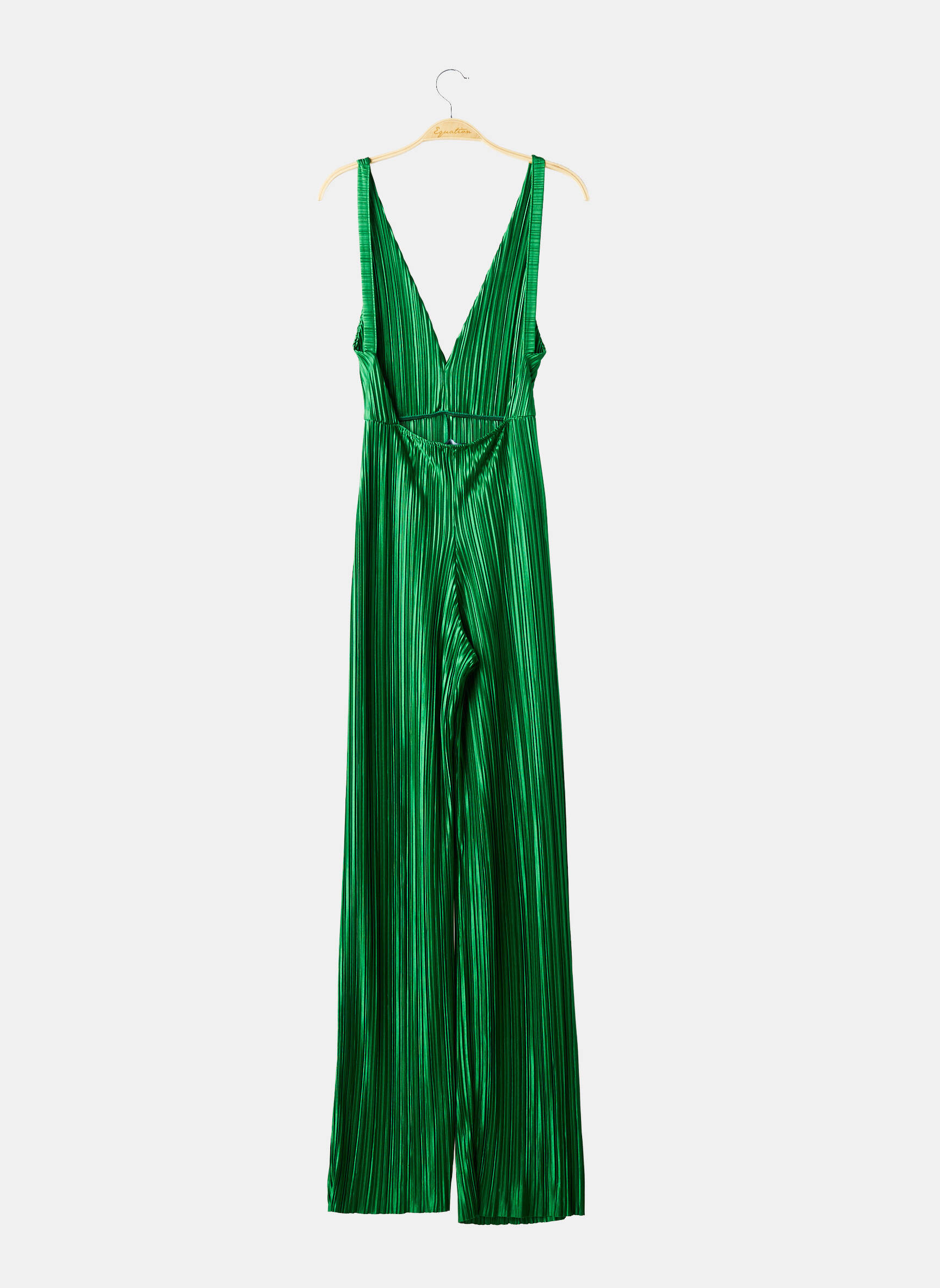 Combi-pantalon coupe fluide fines bretelles vert PRETTY LITTLE THING femme