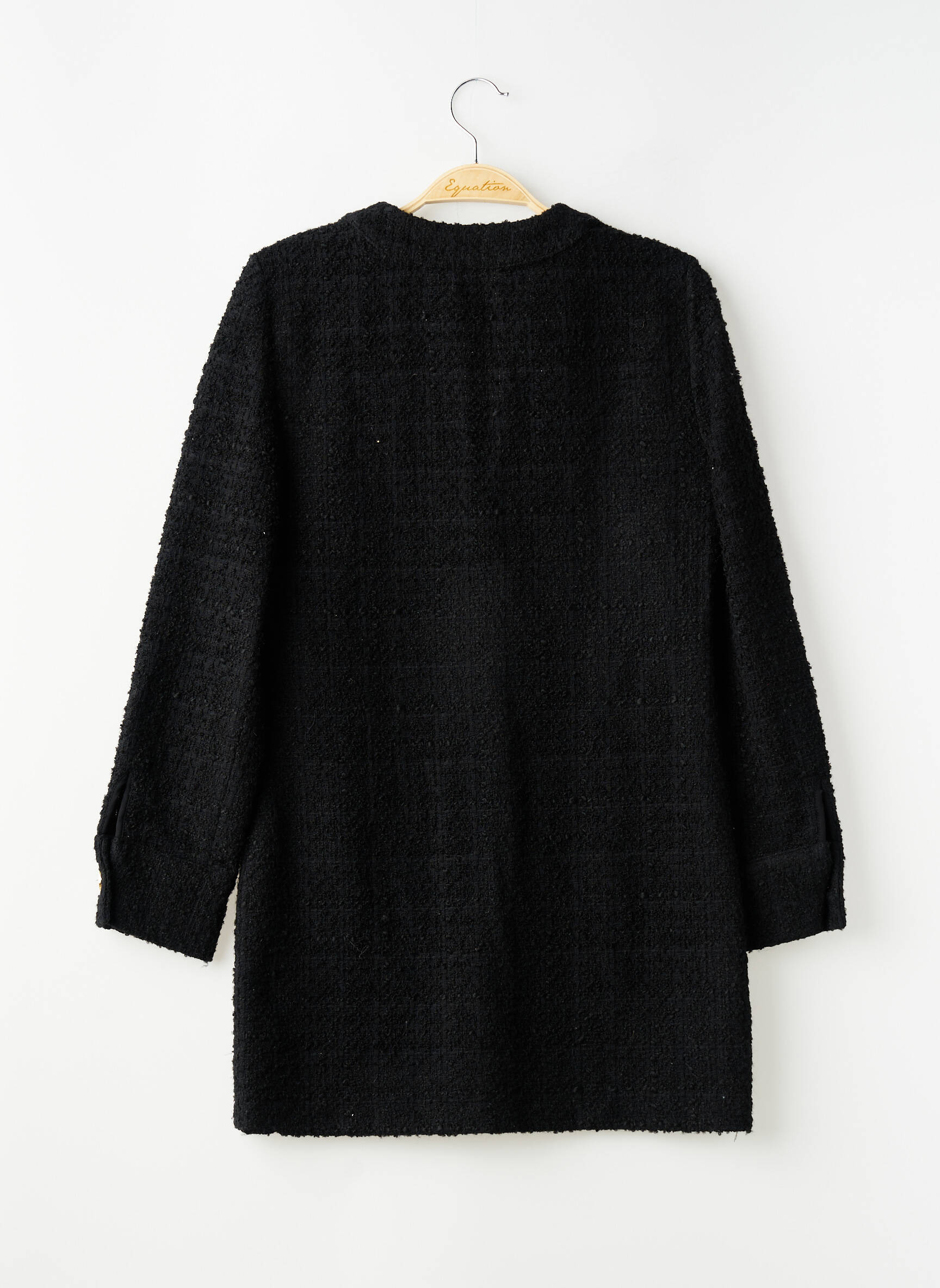 Gilet manches longues fermeture boutonnée sur le devant noir ZARA femme