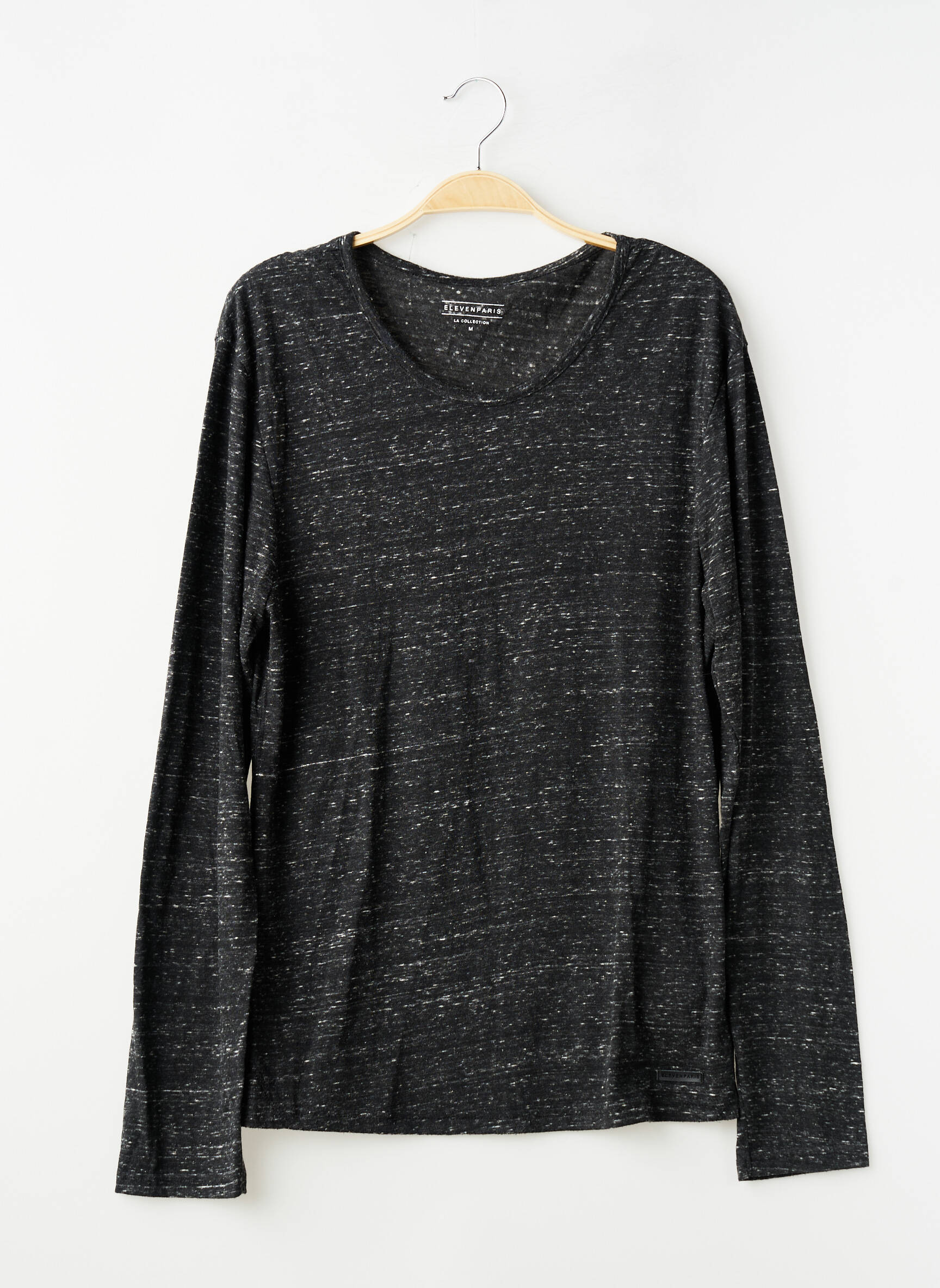 T-shirt manches longues manches longues gris ELEVEN PARIS femme