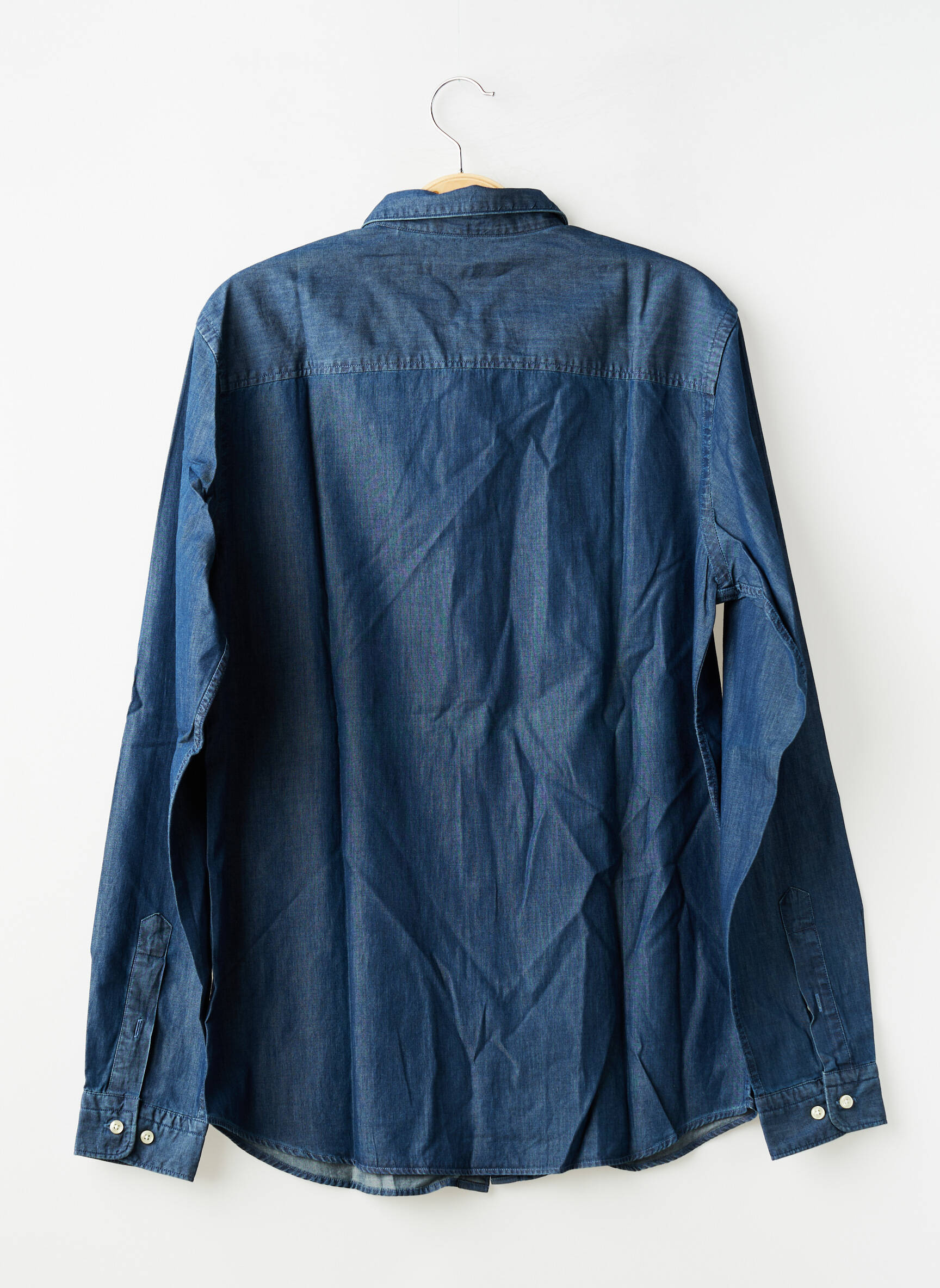 Chemise manches longues coupe cintrée bleu PREMIUM DE JACK AND JONES homme