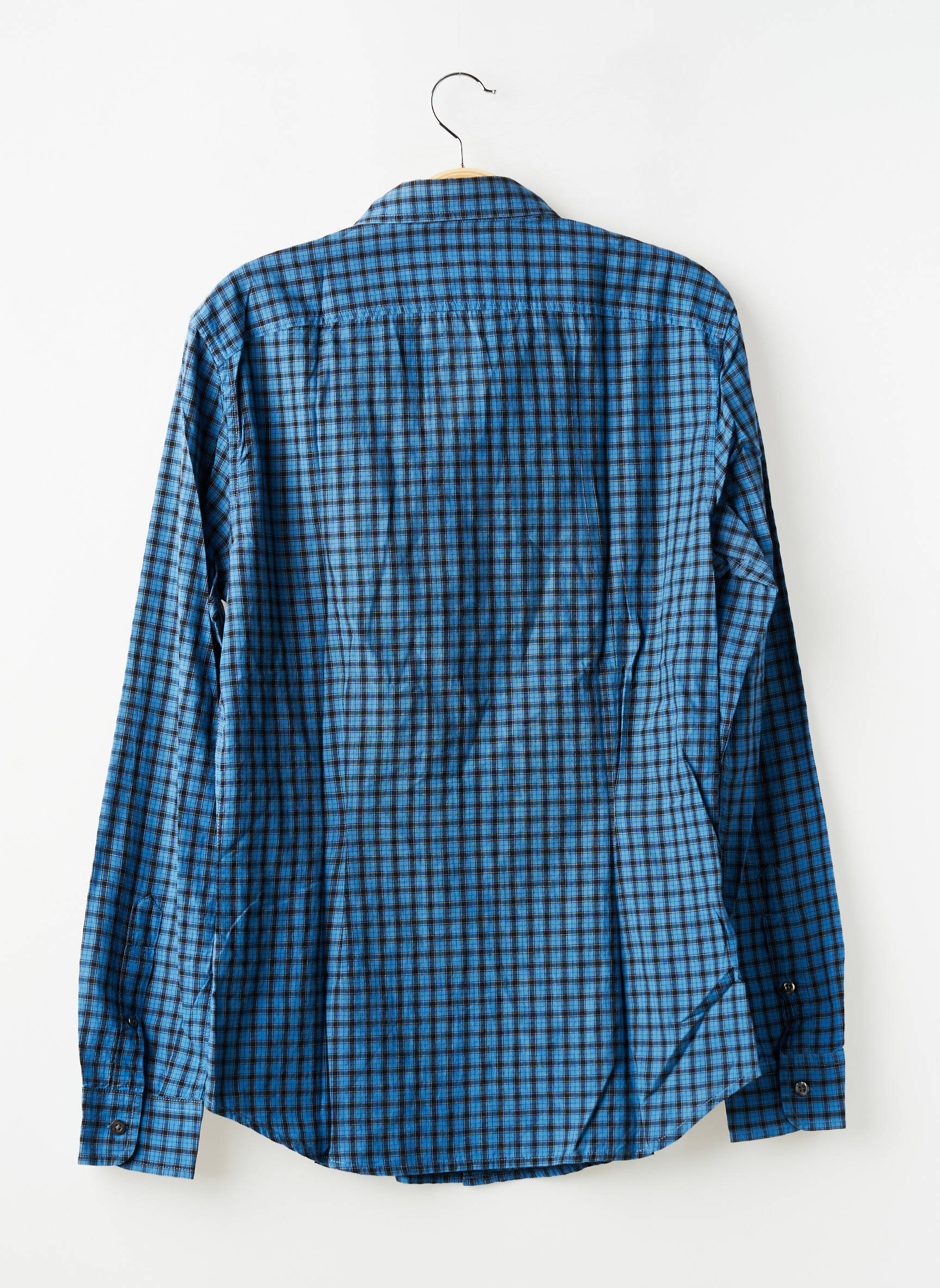 Chemise manches longues coupe droite bleu DIESEL homme