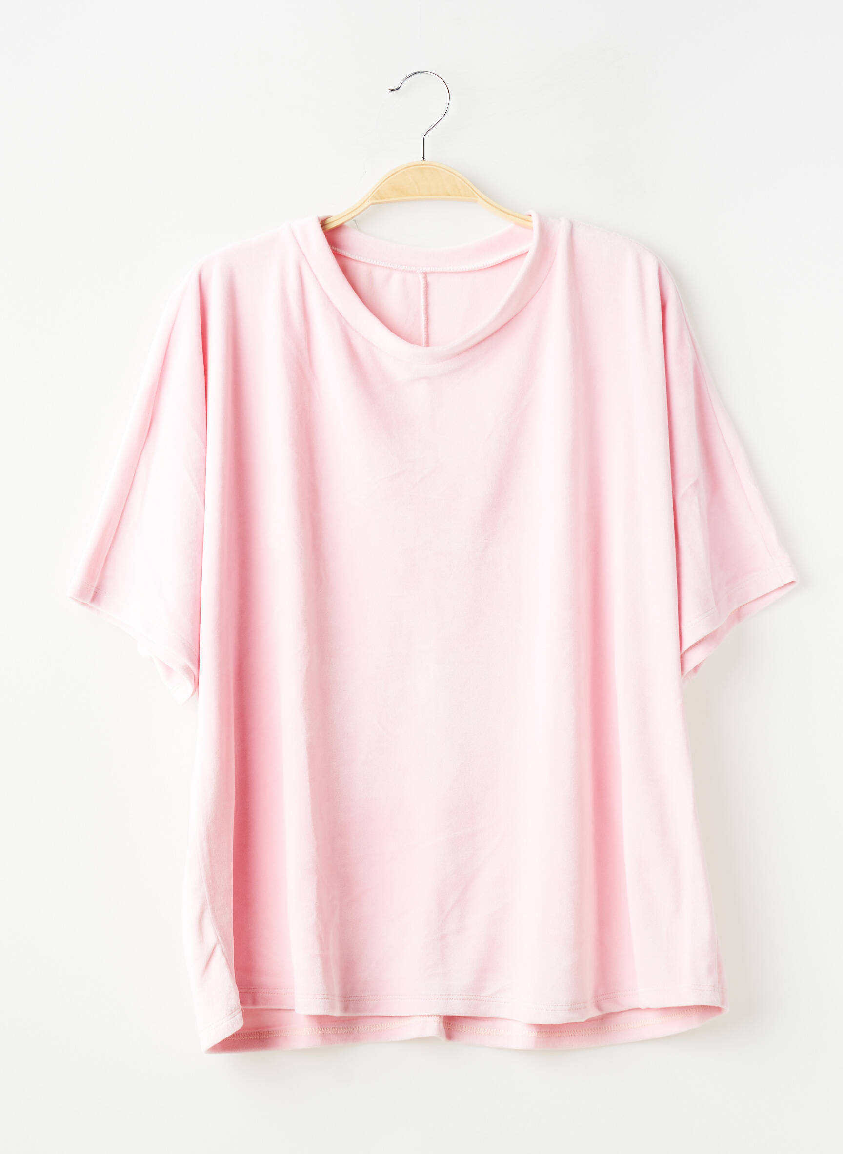 Top stretch manches 3/4 rose SANS MARQUE femme